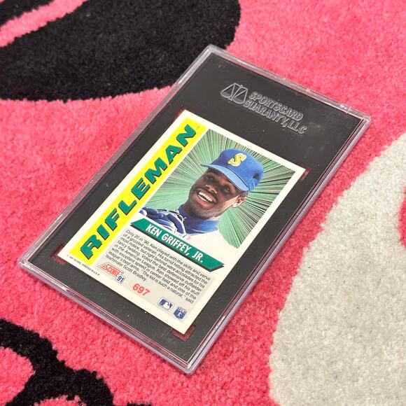 Ken Griffey Jr. – 1991 Score Rifleman #697 – PSA 9 Mint – As Pictured - Picture 6 of 6